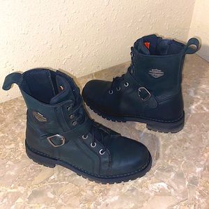 Harley Davidson lace up/zip up size 8 women’s boots